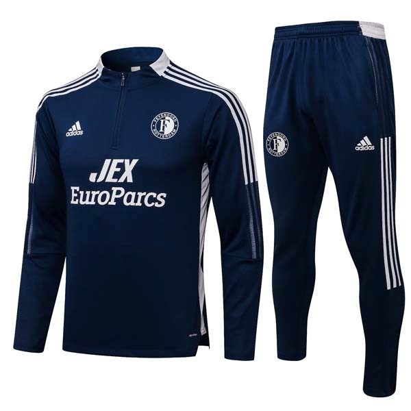 Sweatshirts Feyenoord Rotterdam 2022 Blau Schwarz